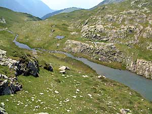 Ecoulement lac de Lavouet